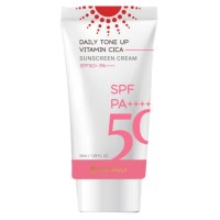 Paxmoly Daily Tone Up Vitamin Cica Sunscreen Cream SPF50 PA++++ (Pink)